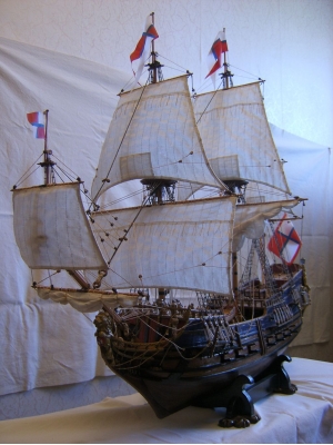 Первый русский военный корабль "Орёл" 1668г.