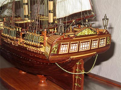 Двухмачтовый бомбардирский корабль, конец XVIII века.